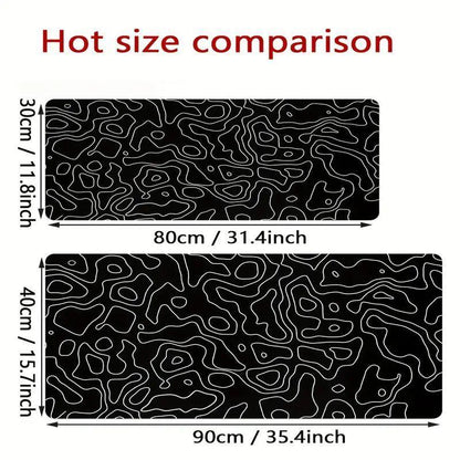 Large Non-Slip Line Pattern Gaming Mouse Mat